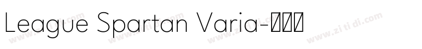League Spartan Varia字体转换